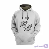 هودی سفید طرح گروه موسیقی اکسو EXO