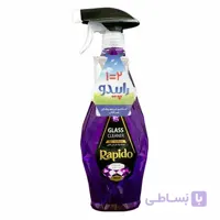 اسپری شیشه پاک کن راپیدو با افشره اضافه بنفش حجم ۵۰۰ میلی لیتر