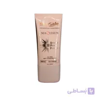 ضد آفتاب رنگی کرم پودری و پرایمریSPF 50 سان سیف SunSafe(بژ ابریشمی)