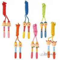 طناب بازی کودک با دسته چوبی کد BZ-12
