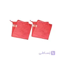 دستمال حوله ای حرفه ای مایکروفایبر تام کلین مدل TC-mfl300rx2 بسته 2 عددی