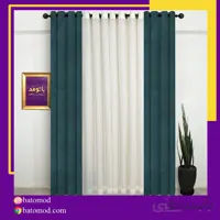 پرده اماده مخمل رنگ سبز کله غازی کد 920