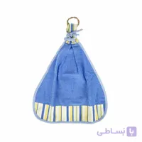 حوله آشپزخانه کتان رزين تاژ طرح اسپرید آبی