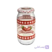 بانکه 1 لیتر هروین طرح توت فرنگی مدل 10153