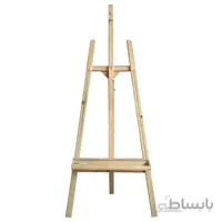 سه پایه بوم نقاشی تاشو دو شیار مدل چوبی با قابلیت تنظیم ارتفاع