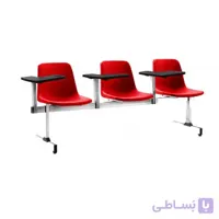 ‌صندلی آموزشی سه نفره فایبرپلاست صنایع نظری