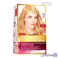 کیت رنگ مو اکسلانس لورال شماره 9.3 ا L'Oreal Excellence Hair Color No.9.3