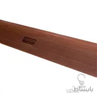 داکت قرنیزی ارتفاع 80 mm لبه نرم سفید و طرح چوب سوپیتا