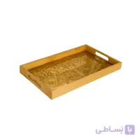 سینی چوبی-رزینی طرح بته جقه