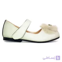 کفش دخترانه مخمل مدل AMS سفید