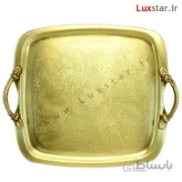 سینی برنجی مربع ایران کادو مدل 316b ا Square Brass Tray B316