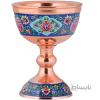 سنگاب مسی طرح پرداز اثر اقاجانی ارتفاع 20 سانتی متر کد C 458