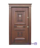 درب ضد سرقت روکش راش برجسته آبنوس سری K