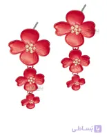گوشواره مدل 3 گل کد erw0043