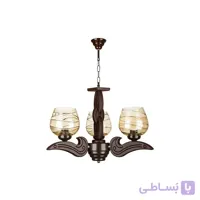 لوستر ۳ شعله چشمه نور کد G598/3-BR