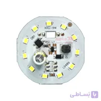 ال ای دی 9 وات 220 ولت سفید مهتابی خازن دار قطر 45 میلیمتر