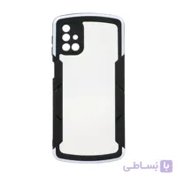 قاب دور رنگی محافظ لنزدار Samsung M51 - سفید - CH