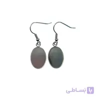 جفت گوشواره استیل بیضی