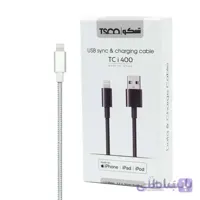 کابل آیفونی فست شارژ TSCO TC i400 2.4A 1.5m