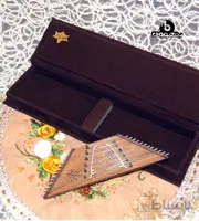 جعبه مضراب سنتور شهرزاد مخمل قهوه ای