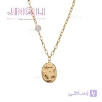 گردنبند زنانه مدل بیضی کد nw0031