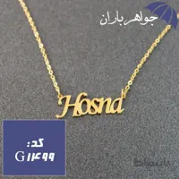 پلاک اسم حسنی همراه با زنجیر کد G_1499