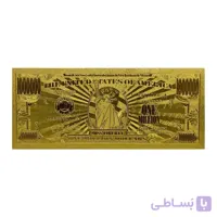 اسکناس 1 میلیون دلار آمریکا طرح گلد روکش آب طلا