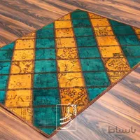 فرش چهل تکه دستباف 1در1/5 متری مدل ft-81 ا قیمت به شرط خرید تیمی