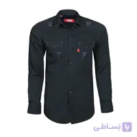 پیراهن لی مشکی زاپ دار – کد 2002