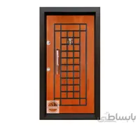 درب ضد سرقت مارکوتری روکش راش - 105*210 / راست بازشو