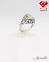 انگشتر نقره یاقوت زرد