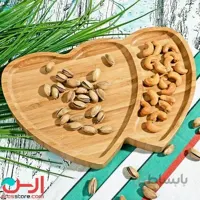 بشقاب دو قلو قلبی بامبو ا 20187