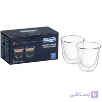 فنجان دوجداره 2 عددی دلونگی اسپرسو مدل Wall Glasses ا De'Longhi Espresso Wall Glasses Double
