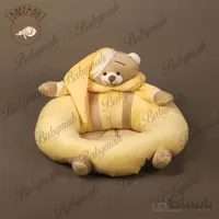 صندلی پشتیبان کودک خرس تدی رنگ لیمویی