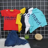 ست تیشرت شلوارک ماوی (mavi)