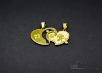 گردنبند قلب دو تکه - G89