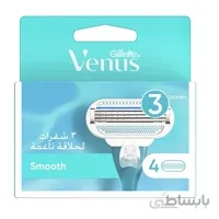 تیغ یدک خودتراش ژیلت ونوس مدل Smooth بسته 4عددی