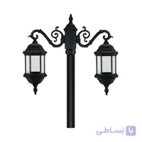 چراغ پارکی دوشاخه شش ضلعی