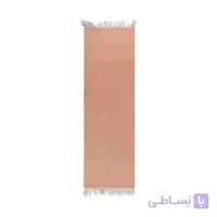 گلیم ساده دستباف طرح خلوت رنگ گلبهی