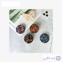 پاپ سوکت دایره‌ای گلیتری Glitter round shape pop socket