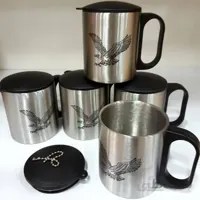 لیوان استیل درب دار