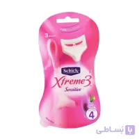 خودتراش زنانه 3 تیغه شیک مدل XTRWME3 بسته 4 عددی ا Charming XTRWME3 model 4-pcs pack