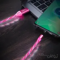 کابل شارژ مغناطیسی با سه سری تاپکی مدلAM67 طول 1 متر قرمز