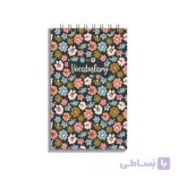 دفتر لغات زبان من طرح گل گلی