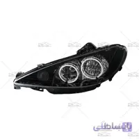 چراغ جلو اسپرت پژو 206 طرح سه بعدي