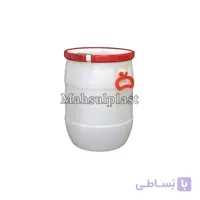 بشکه 40 لیتری سفید با تسمه پلاستیکی