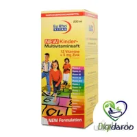 شربت کیندر مولتی ویتامین یوروویتال حجم 200 میلی لیتر ا EuRho Vital Kinder Multivitaminsaft