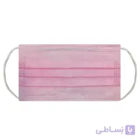 ماسک سه لایه صورتی (۵۰ عددی) با یک لایه ملت بلون دیباسان