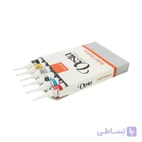 ست خمیر دورگیر شیشه و پارچه 6رنگ 20ml وستا