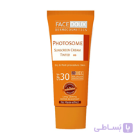 کرم ضدآفتاب رنگی فوتوزوم مناسب پوست خشک و حساس Photosome SPF30 فیس دوکس 40 میلی لیتر